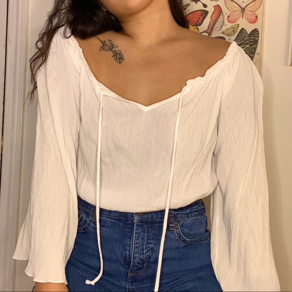 Free People Tops - Fleetwood Mac Bohemian White Top